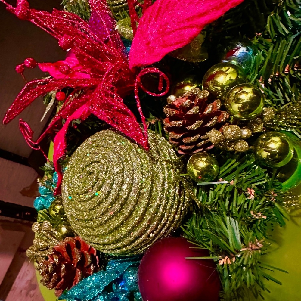 Festive Holiday Centerpiece Faux Greenery Spray - Picture 8 of 9